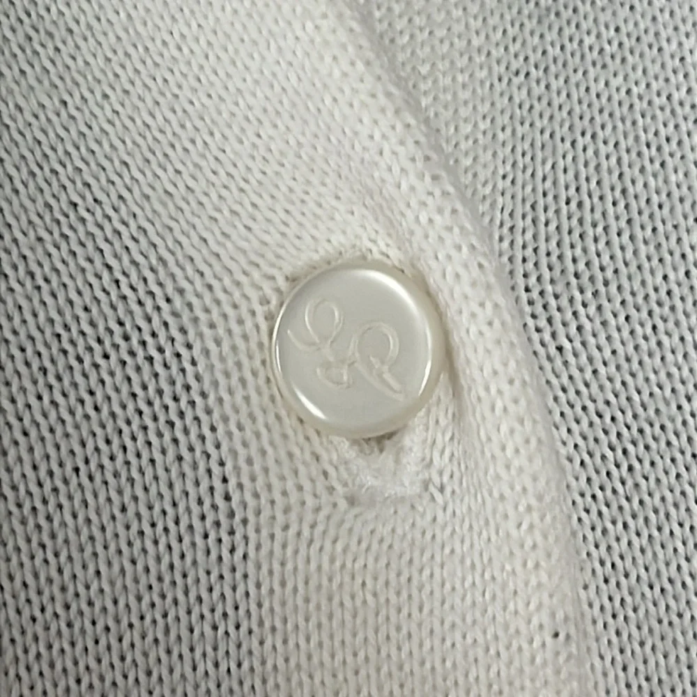 🤑 Lilly Pulitzer Ivory Cotton Cardigan - Picture 3 of 9